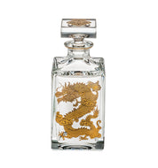 Golden Whiskey Decanter With Gold Dragon - DSLYF