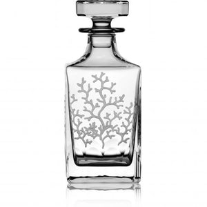 Varga Crystal Coral Clear Whiskey Decanter - DSLYF