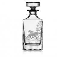 Varga Crystal Run 4 Roses Clear Whiskey Decanter - DSLYF