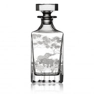 Varga Crystal Safari Clear Whiskey Decanter - DSLYF