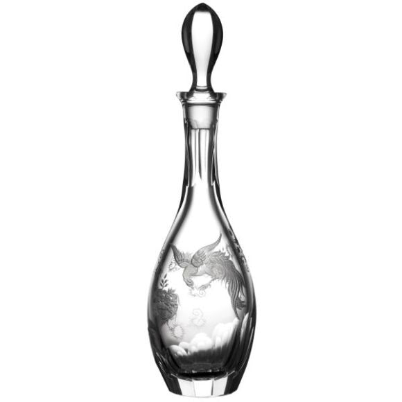 Varga Crystal Gold Aves Clear Wine Decanter - DSLYF